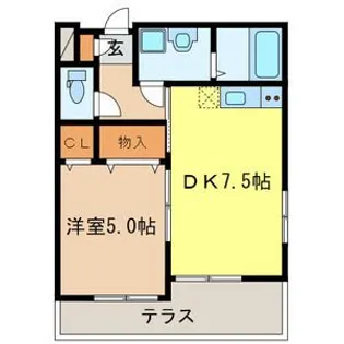 埼玉県さいたま市大宮区堀の内町2【アパート】の間取り