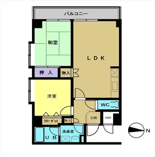 ロイヤルサルーン池辺【4階】の間取り