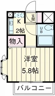 エトワール桜新町【2階】の間取り