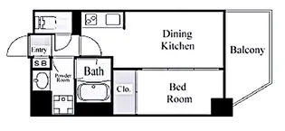 東京都台東区柳橋2【マンション】の間取り