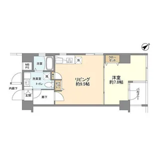 フォセット月島【3階】の間取り