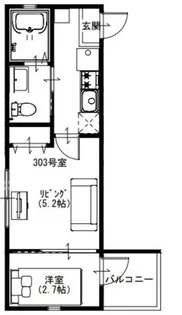 Arcane Ciel北千住【1階】の間取り