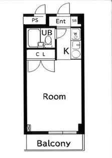 スカイコート生麦【10階】の間取り