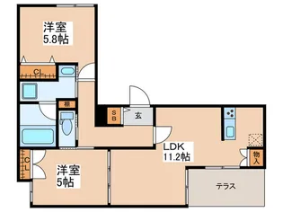 MAISON EXCIA【1階】の間取り