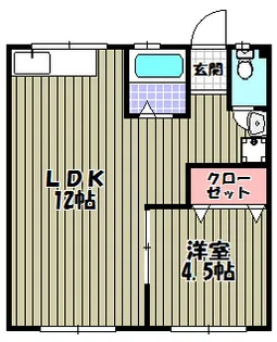 川端マンション【2階】の間取り