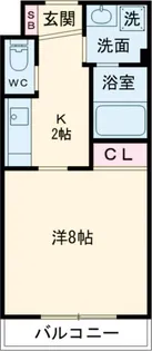 グランドバース日新【4階】の間取り