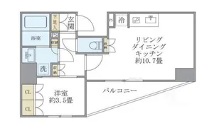 東京都文京区本駒込5【マンション】の間取り