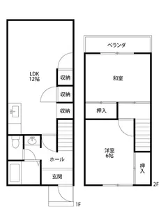 タウンハウスヨコタの間取り