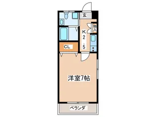 桐原ハイツ【4階】の間取り