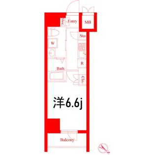 神奈川県横浜市西区桜木町6【マンション】の間取り