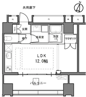 東京都文京区小石川1【マンション】の間取り
