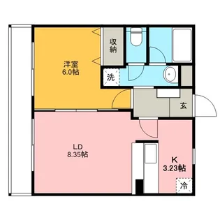 グレイス・ササ【2階】の間取り