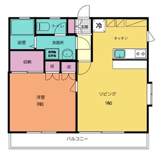 ハイツアキTao【2階】の間取り