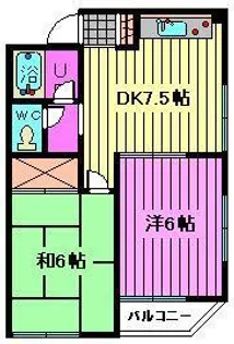 ビューパレ大宮【3階】の間取り