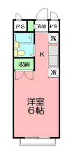 エステートピアマルイII【2階】の間取り