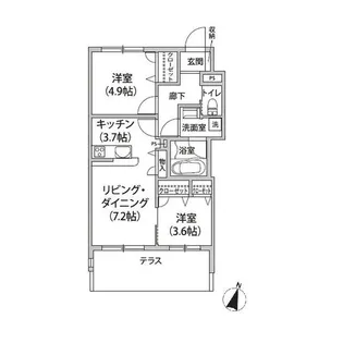 feriza【1階】の間取り