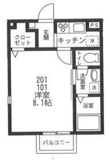 サニーヒルズ 2【2階】の間取り