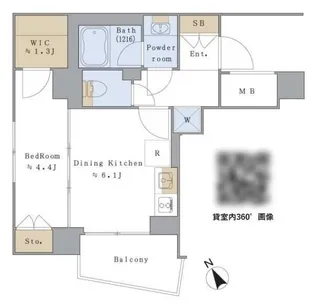 東京都文京区小日向4【マンション】の間取り