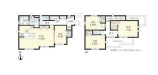 千葉県四街道市つくし座2【一戸建】の間取り