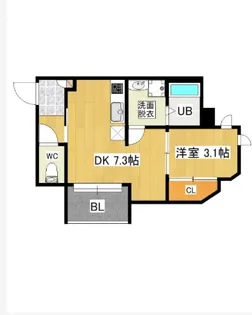 R-smartパルティーレ大橋【3階】の間取り