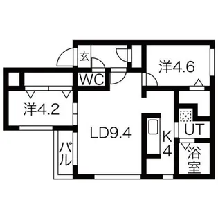 FINO中島公園I【2階】の間取り
