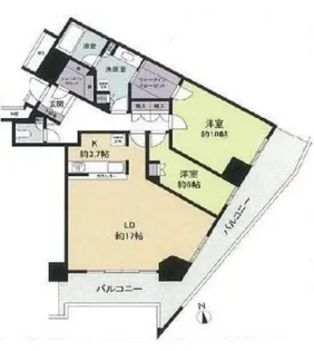 キャピタルマークタワー【35階】の間取り