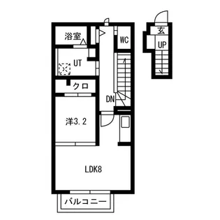 SeleneII(セレネII)【2階】の間取り