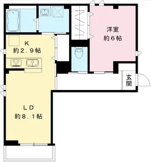 東京都品川区豊町4【マンション】の間取り