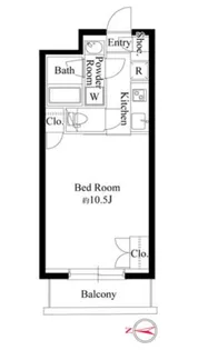 グランパセオ代々木上原II【2階】の間取り