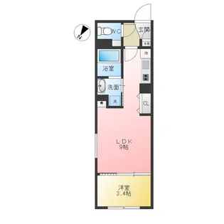 LUORE黒川EAST【2階】の間取り