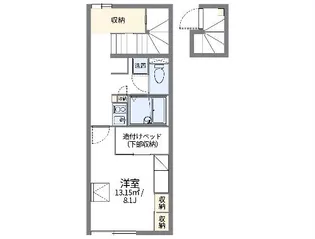 レオパレスDEAREST【2階】の間取り
