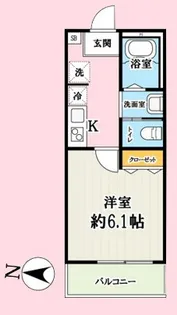 キャメルこの花土呂町【3階】の間取り