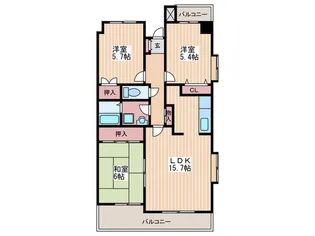 ローレルコート野田【2階】の間取り