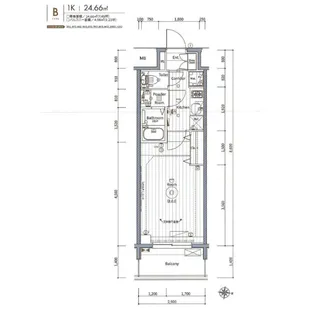 エステムコート名古屋新栄VI アートテラス【11階】の間取り