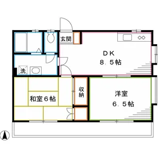 メゾン・ド・ハーティー【1階】の間取り