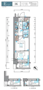 エステムコート横浜【2階】の間取り