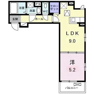ヴィオレータ【1階】の間取り