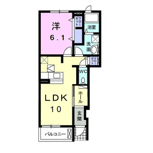 プリムローズ【1階】の間取り