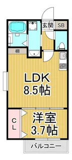 Smith武庫川【2階】の間取り