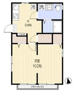 モンシャトー下北【2階】の間取り