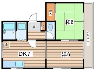 コンフレ-ルクレモナ【2階】の間取り