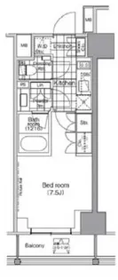 パークハビオ門前仲町【3階】の間取り