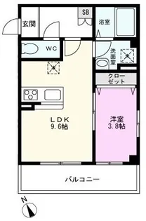ドゥヌフキャトル【1階】の間取り