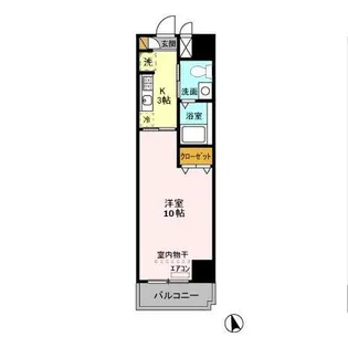 プレステージ蘇我【8階】の間取り