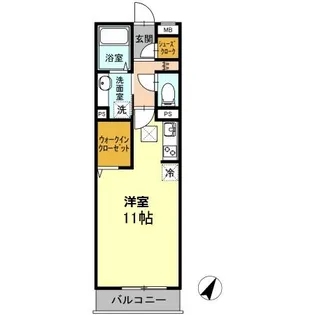 グランドウエスト横浜【1階】の間取り