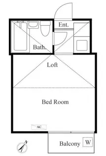 ジュネス大山【1階】の間取り