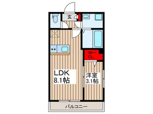 BestStage草加アネックス【2階】の間取り