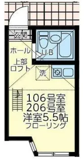 ユナイト境之谷タルトフロマージュ【1階】の間取り