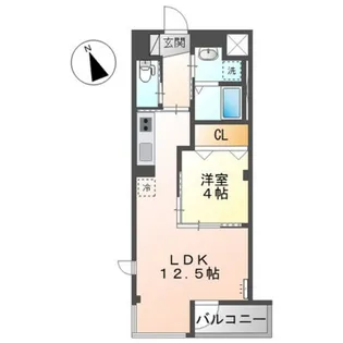 リジエール舟入南【1階】の間取り