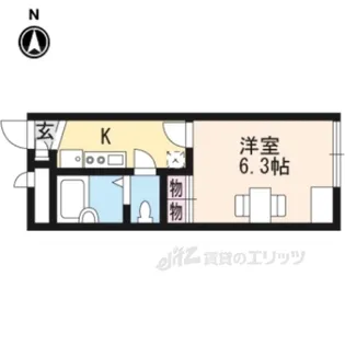 レオパレス大宮【2階】の間取り